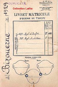 002 FAUX PAPIER 1940 D EVASION DU CAPITAINE LAFITE ALIAS BIZOUERZNE   (5)